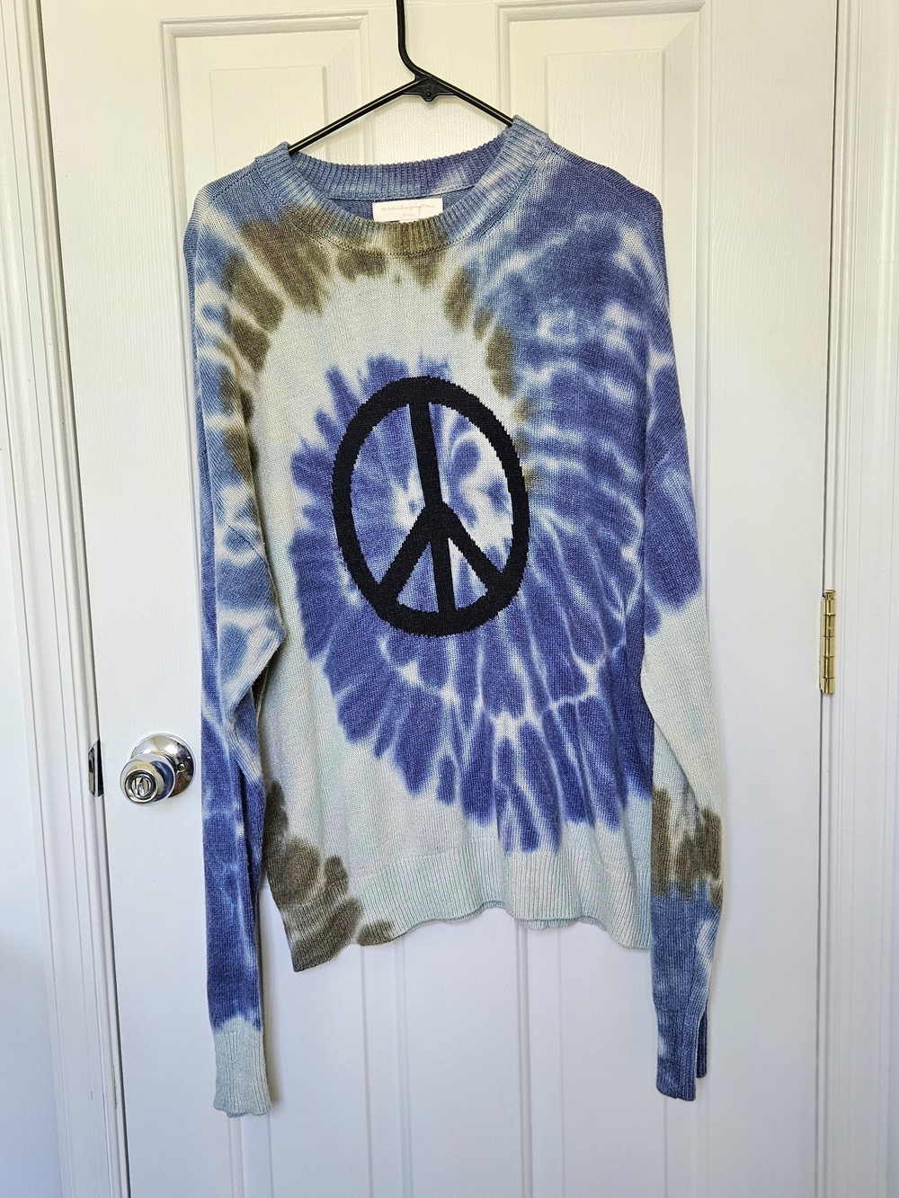 NWT Spiritual Gangster Alpaca Blend Peace Sweater